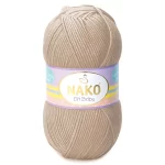 Nako Elit Baby: %100 Premium Anti Pill Akrilik içeriğiyle tüylenme yapmayan, yumuşak ve dayanıklı bir ipliktir. Bebekler ve alerjik ciltler için güvenle tercih edilebilir. 100 gr, 250 m uzunluğunda olup 3.5-4 mm şiş ve 2 mm tığ ile idealdir.