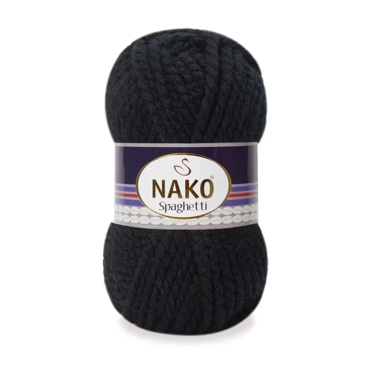 Nako Spaghetti: %75 akrilik, %25 yün karışımı kalın yapısıyla kışlık örgüler için ideal. Kolay örülür, yumuşak dokusu ve harika renkleriyle fark yaratır!