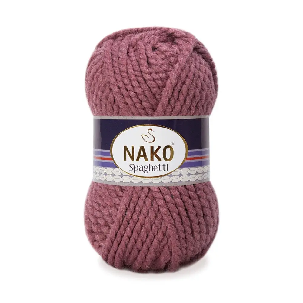 nako-spaghetti-327 Nako Spaghetti: %75 akrilik, %25 yün karışımı kalın yapısıyla kışlık örgüler için ideal. Kolay örülür, yumuşak dokusu ve harika renkleriyle fark yaratır!