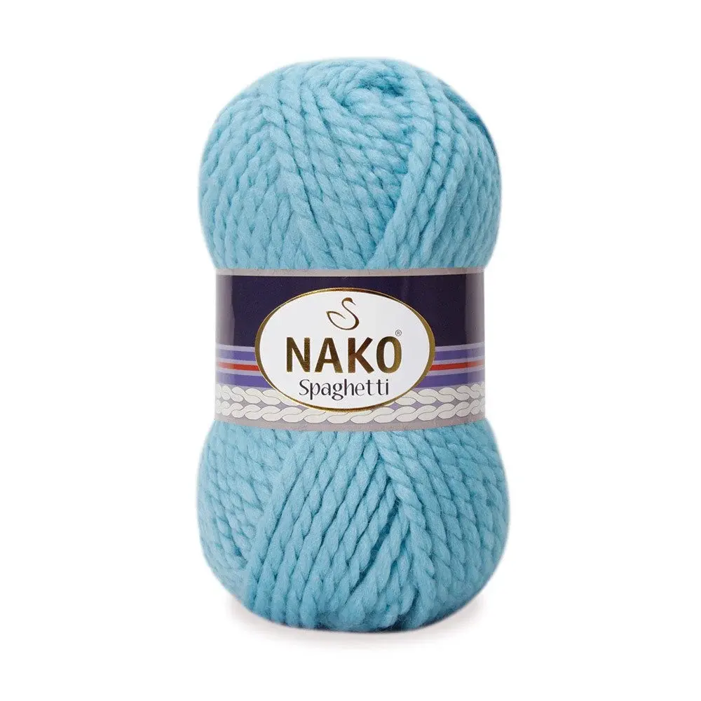 nako-spaghetti-6199 Nako Spaghetti: %75 akrilik, %25 yün karışımı kalın yapısıyla kışlık örgüler için ideal. Kolay örülür, yumuşak dokusu ve harika renkleriyle fark yaratır!