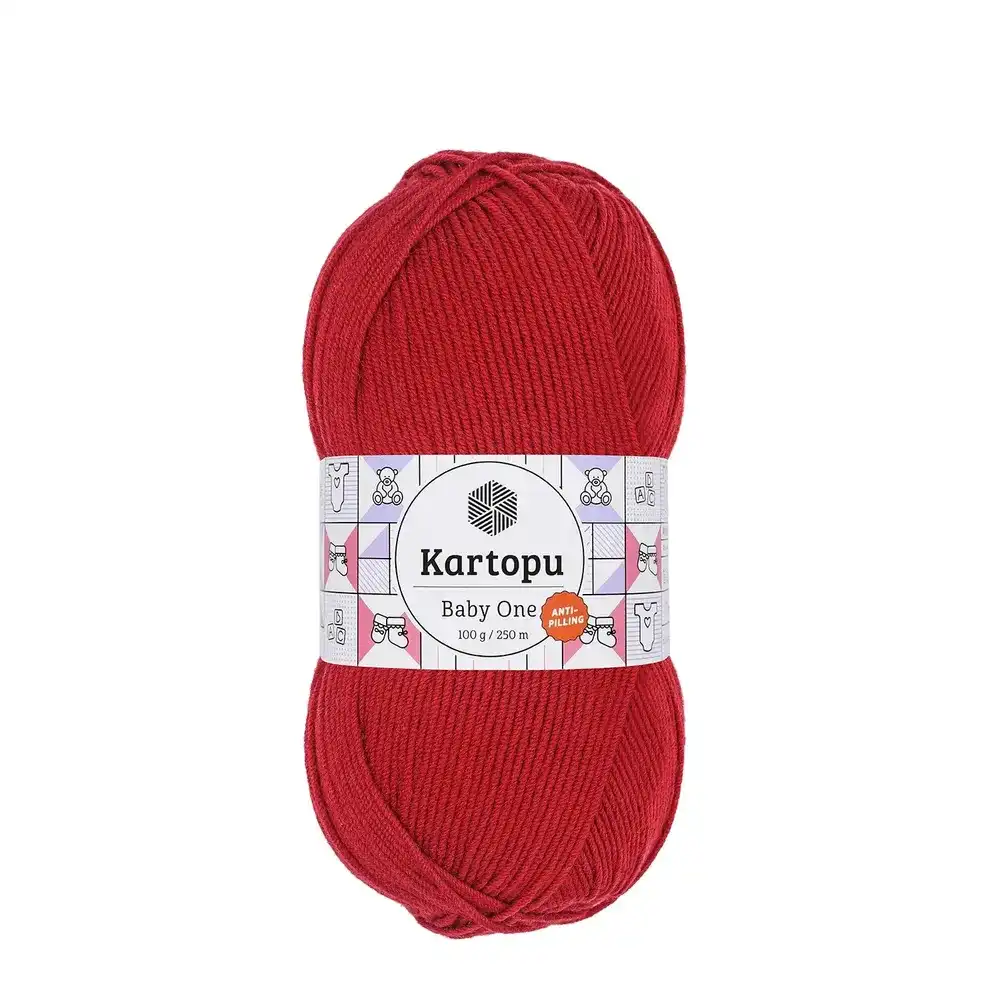 kartopu-baby-one-k125 Bebekler ve alerjik cilde sahip bireyler için özel olarak tasarlanmıştır. Tüylenmeyen ve yumuşak bir iplik arıyorsanız, Kartopu baby one tam size göre!