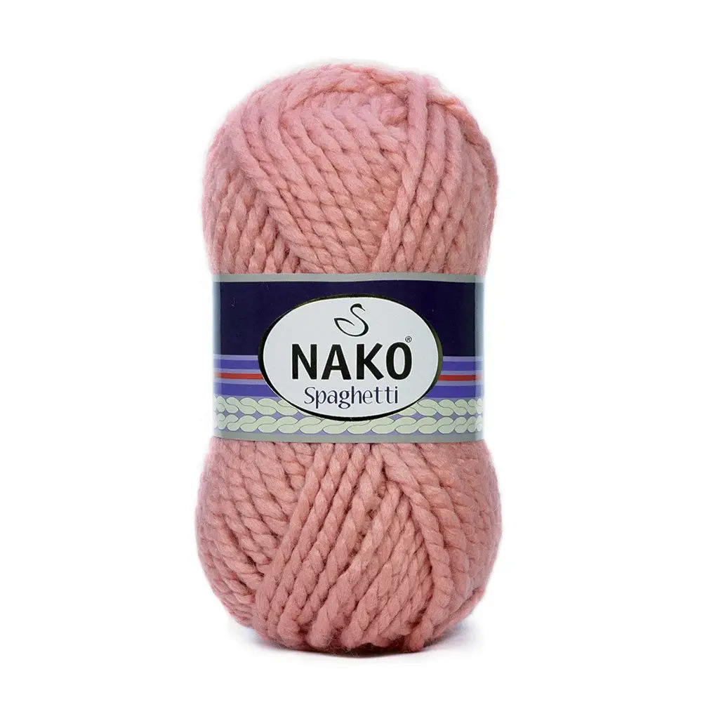 nako-spaghetti-11613 Nako Spaghetti: %75 akrilik, %25 yün karışımı kalın yapısıyla kışlık örgüler için ideal. Kolay örülür, yumuşak dokusu ve harika renkleriyle fark yaratır!