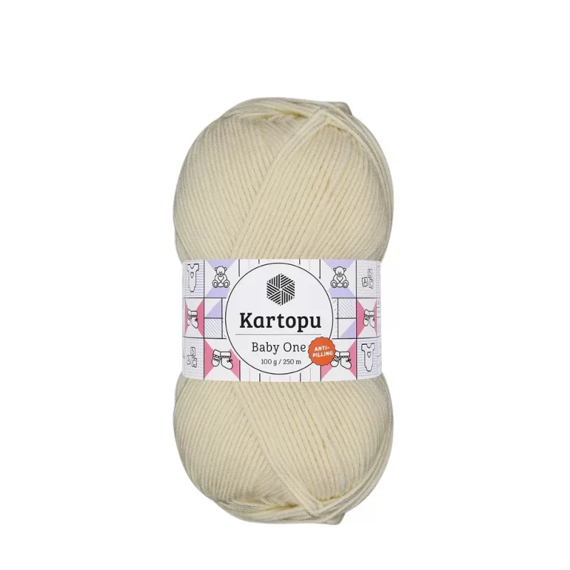 Bebekler ve alerjik cilde sahip bireyler için özel olarak tasarlanmıştır. Tüylenmeyen ve yumuşak bir iplik arıyorsanız, Kartopu baby one tam size göre!