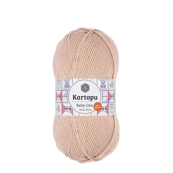 Bebekler ve alerjik cilde sahip bireyler için özel olarak tasarlanmıştır. Tüylenmeyen ve yumuşak bir iplik arıyorsanız, Kartopu baby one tam size göre!