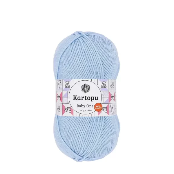 Bebekler ve alerjik cilde sahip bireyler için özel olarak tasarlanmıştır. Tüylenmeyen ve yumuşak bir iplik arıyorsanız, Kartopu baby one tam size göre!
