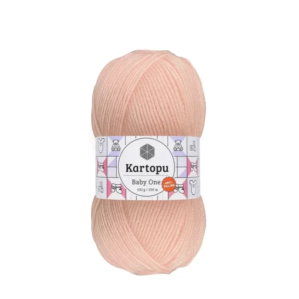 Bebekler ve alerjik cilde sahip bireyler için özel olarak tasarlanmıştır. Tüylenmeyen ve yumuşak bir iplik arıyorsanız, Kartopu baby one tam size göre!