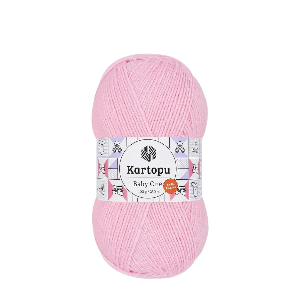 kartopu-baby-one-k782 Bebekler ve alerjik cilde sahip bireyler için özel olarak tasarlanmıştır. Tüylenmeyen ve yumuşak bir iplik arıyorsanız, Kartopu baby one tam size göre!