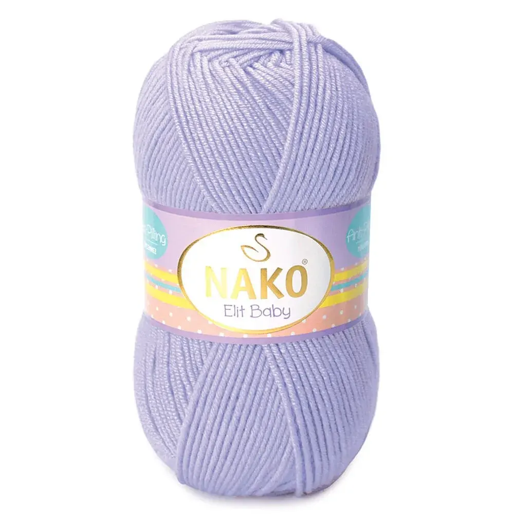nako-elit-baby-10625 Nako Elit Baby: %100 Premium Anti Pill Akrilik içeriğiyle tüylenme yapmayan, yumuşak ve dayanıklı bir ipliktir. Bebekler ve alerjik ciltler için güvenle tercih edilebilir. 100 gr, 250 m uzunluğunda olup 3.5-4 mm şiş ve 2 mm tığ ile idealdir.