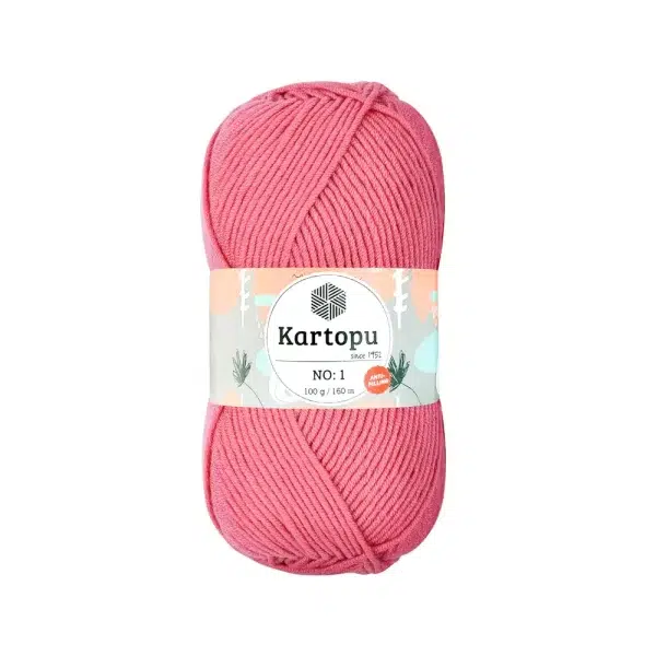Kartopu No.1 El Örgü İpi - Anti-pilling özellikli, %100 akrilik, yumuşak ve dayanıklı örgü ipi