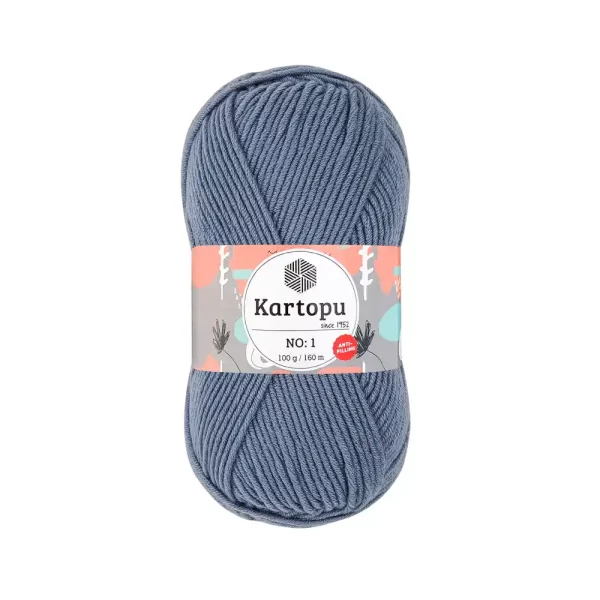 Kartopu No.1 El Örgü İpi - Anti-pilling özellikli, %100 akrilik, yumuşak ve dayanıklı örgü ipi