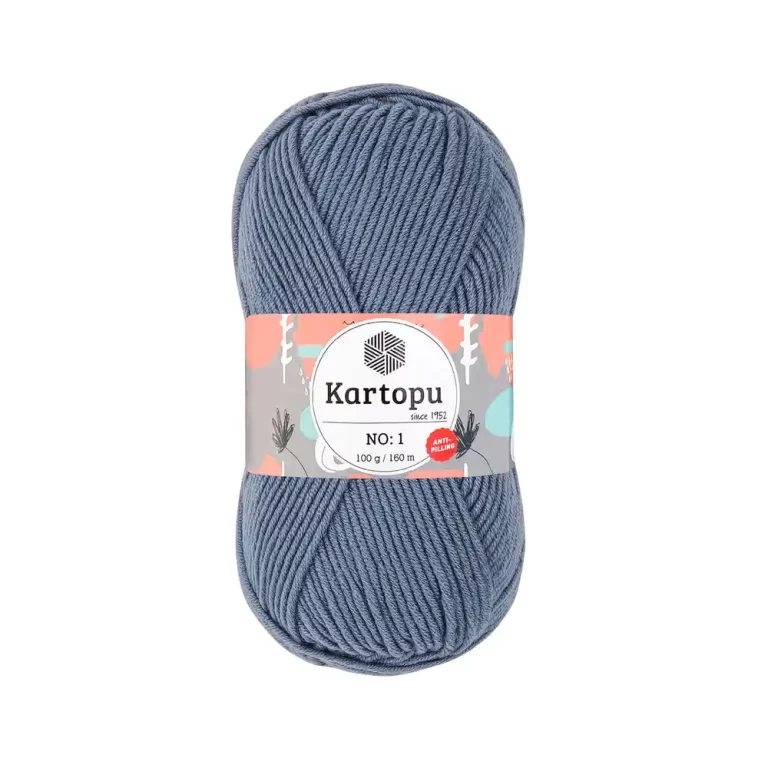 Kartopu No.1 El Örgü İpi - Anti-pilling özellikli, %100 akrilik, yumuşak ve dayanıklı örgü ipi