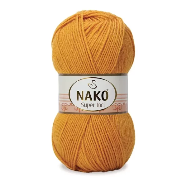 Nako Süper İnci İplik: %25 yün, %75 akrilik, 100 g - 260 m. Kolay örülür, 30°C’de yıkanabilir, zengin renk seçenekleriyle her projeye uygun!