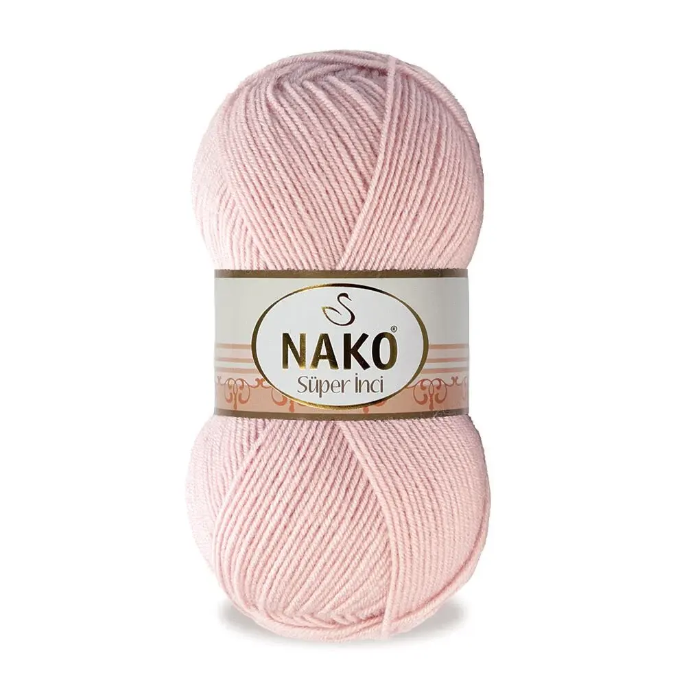 nako-super-inci-1479 Nako Süper İnci İplik: %25 yün, %75 akrilik, 100 g - 260 m. Kolay örülür, 30°C’de yıkanabilir, zengin renk seçenekleriyle her projeye uygun!