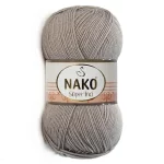 Nako Süper İnci İplik: %25 yün, %75 akrilik, 100 g - 260 m. Kolay örülür, 30°C’de yıkanabilir, zengin renk seçenekleriyle her projeye uygun!