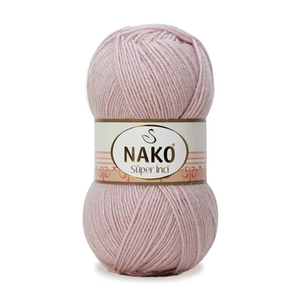 Nako Süper İnci İplik: %25 yün, %75 akrilik, 100 g - 260 m. Kolay örülür, 30°C’de yıkanabilir, zengin renk seçenekleriyle her projeye uygun!