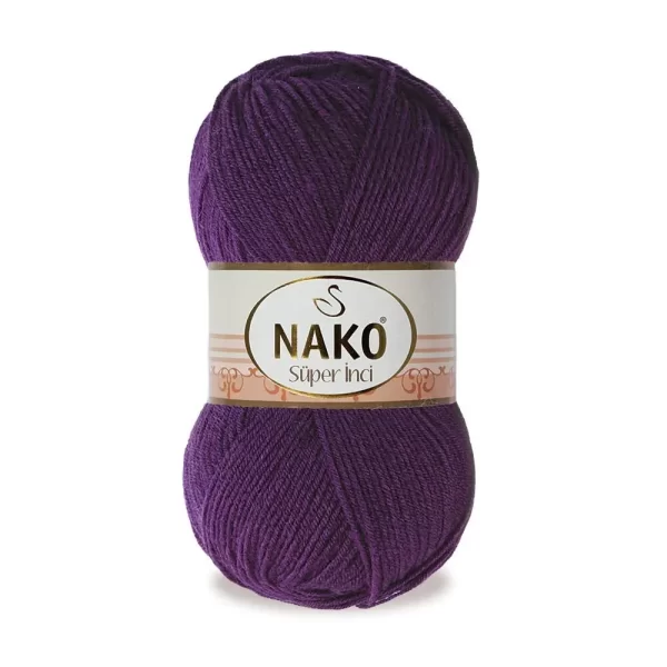 Nako Süper İnci İplik: %25 yün, %75 akrilik, 100 g - 260 m. Kolay örülür, 30°C’de yıkanabilir, zengin renk seçenekleriyle her projeye uygun!
