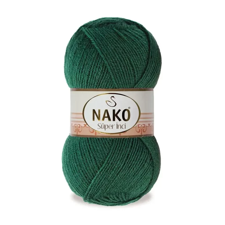 Nako Süper İnci İplik: %25 yün, %75 akrilik, 100 g - 260 m. Kolay örülür, 30°C’de yıkanabilir, zengin renk seçenekleriyle her projeye uygun!