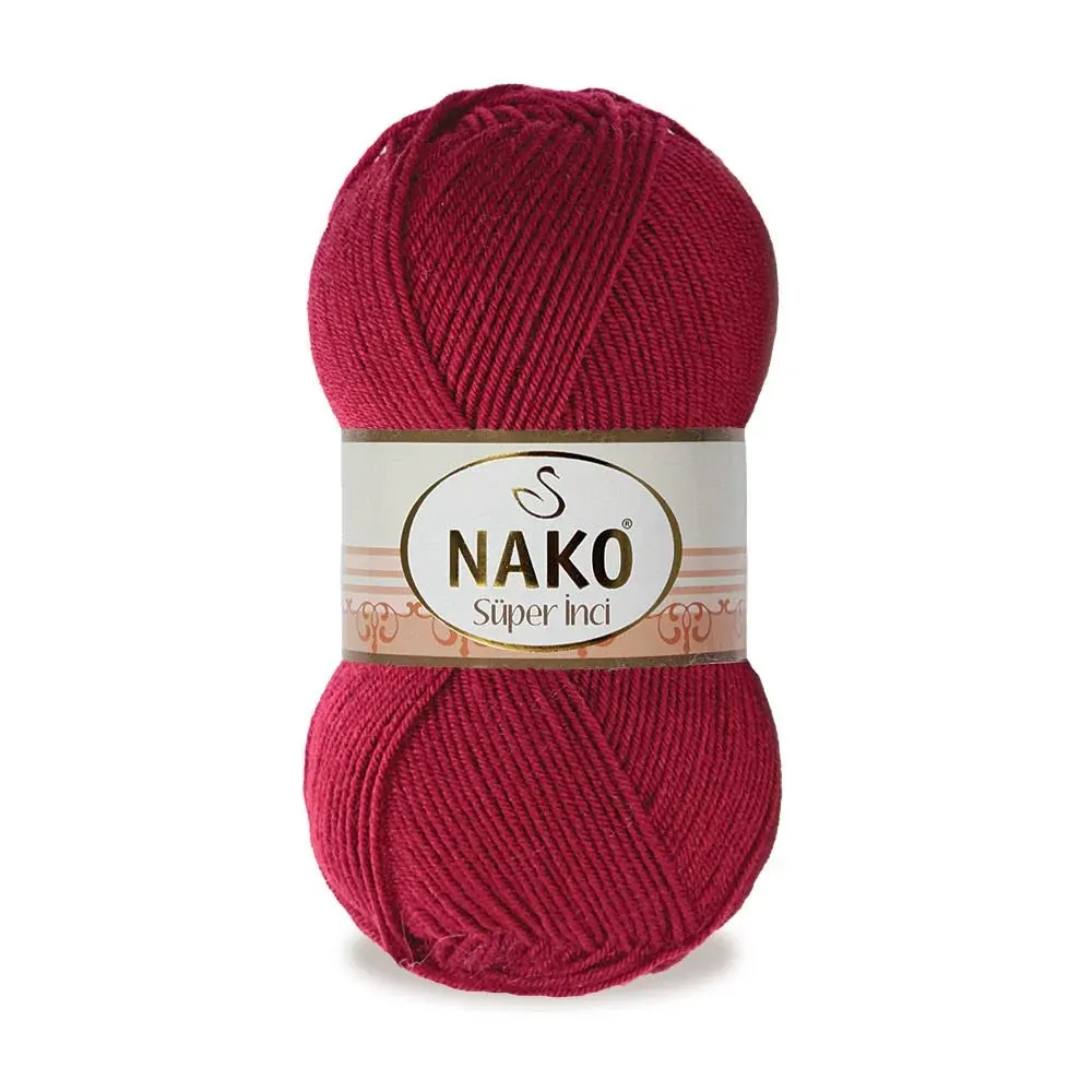 nako-super-inci-3630 Nako Süper İnci İplik: %25 yün, %75 akrilik, 100 g - 260 m. Kolay örülür, 30°C’de yıkanabilir, zengin renk seçenekleriyle her projeye uygun!