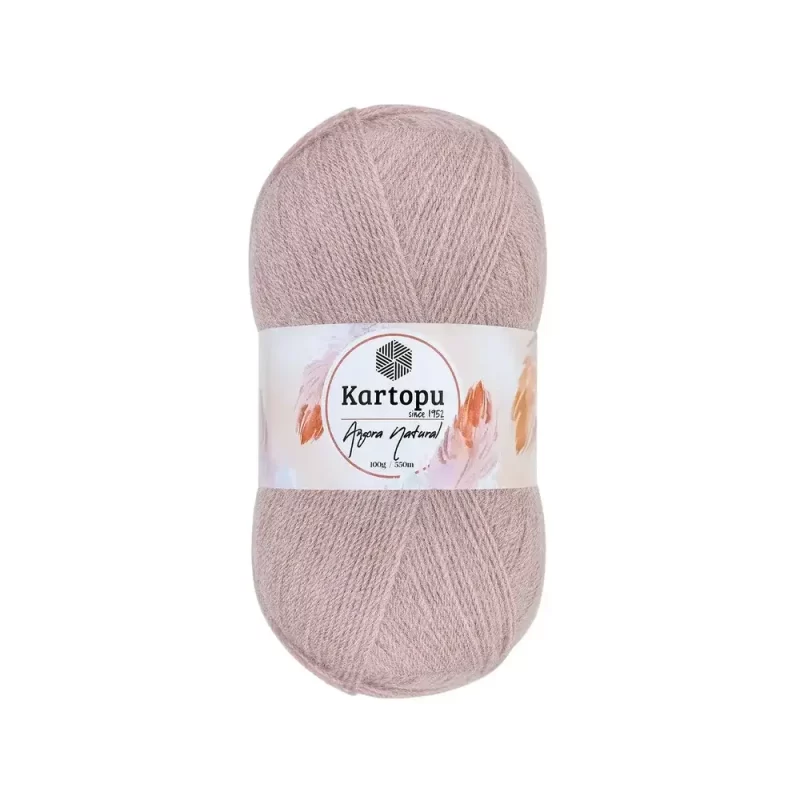 Kartopu Angora Natural El Örgü İpliği – %20 yün, %80 premium akrilik karışımı ile şık ve dayanıklı örgü projeleri için ideal. Tığ ve şişle rahatça kullanılabilir, çeşitli renk seçenekleri ile çeyizlik yelek, şal ve aksesuarlar için mükemmel bir tercih.