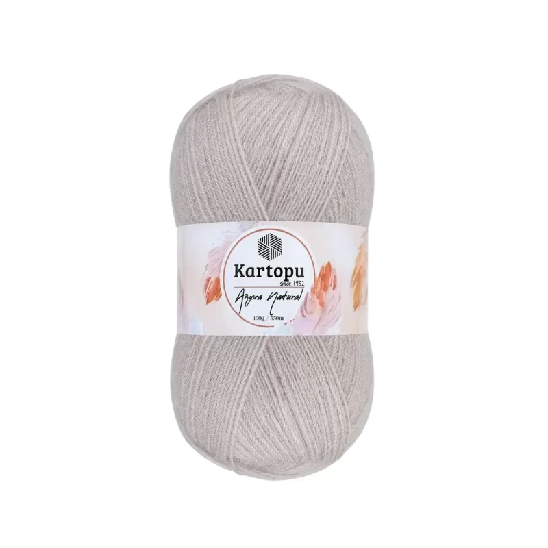 Kartopu Angora Natural El Örgü İpliği – %20 yün, %80 premium akrilik karışımı ile şık ve dayanıklı örgü projeleri için ideal. Tığ ve şişle rahatça kullanılabilir, çeşitli renk seçenekleri ile çeyizlik yelek, şal ve aksesuarlar için mükemmel bir tercih.