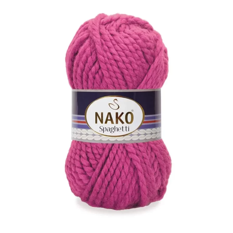 Nako Spaghetti: %75 akrilik, %25 yün karışımı kalın yapısıyla kışlık örgüler için ideal. Kolay örülür, yumuşak dokusu ve harika renkleriyle fark yaratır!