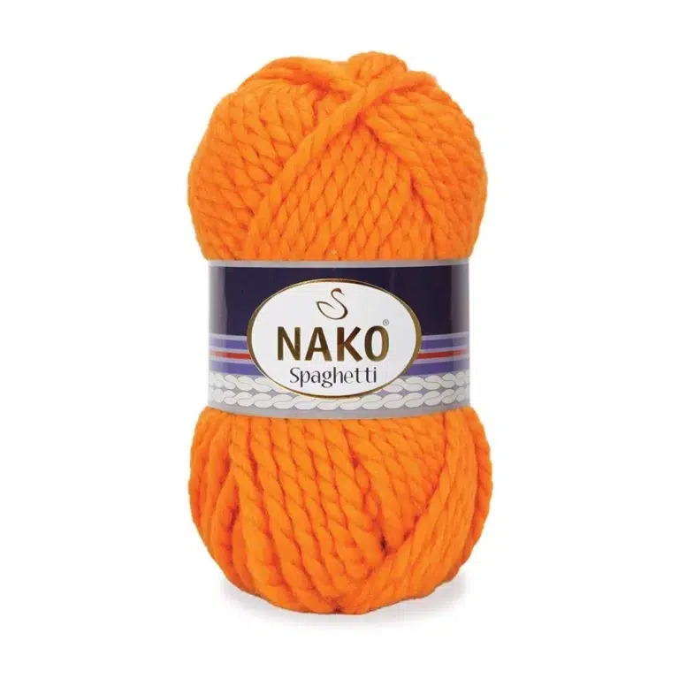 Nako Spaghetti: %75 akrilik, %25 yün karışımı kalın yapısıyla kışlık örgüler için ideal. Kolay örülür, yumuşak dokusu ve harika renkleriyle fark yaratır!