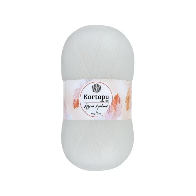 Kartopu Angora Natural El Örgü İpliği – %20 yün, %80 premium akrilik karışımı ile şık ve dayanıklı örgü projeleri için ideal. Tığ ve şişle rahatça kullanılabilir, çeşitli renk seçenekleri ile çeyizlik yelek, şal ve aksesuarlar için mükemmel bir tercih.