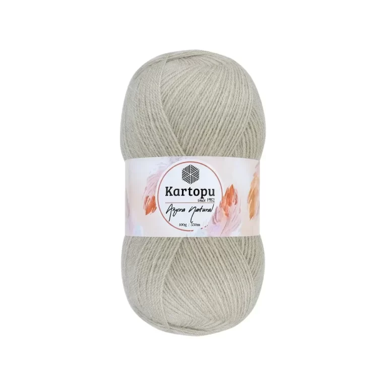Kartopu Angora Natural El Örgü İpliği – %20 yün, %80 premium akrilik karışımı ile şık ve dayanıklı örgü projeleri için ideal. Tığ ve şişle rahatça kullanılabilir, çeşitli renk seçenekleri ile çeyizlik yelek, şal ve aksesuarlar için mükemmel bir tercih.