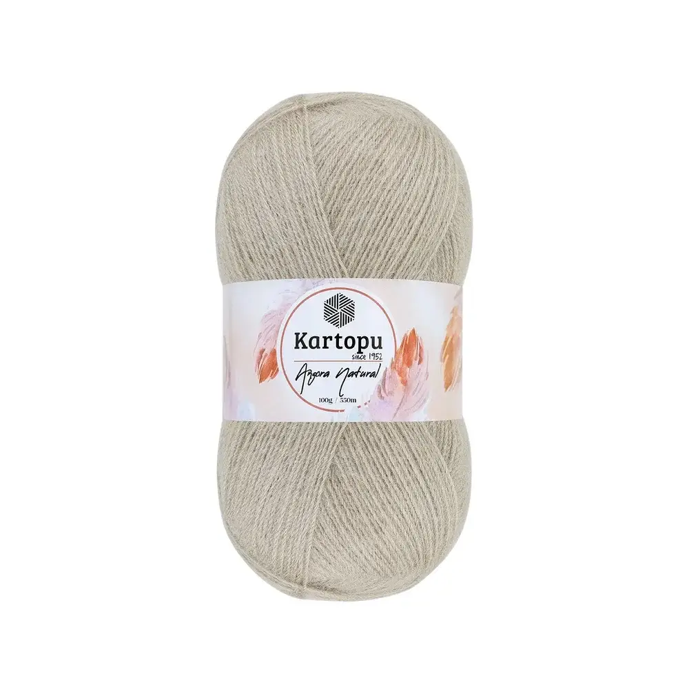 kartopu-angora-natural-k880 Kartopu Angora Natural El Örgü İpliği – %20 yün, %80 premium akrilik karışımı ile şık ve dayanıklı örgü projeleri için ideal. Tığ ve şişle rahatça kullanılabilir, çeşitli renk seçenekleri ile çeyizlik yelek, şal ve aksesuarlar için mükemmel bir tercih.