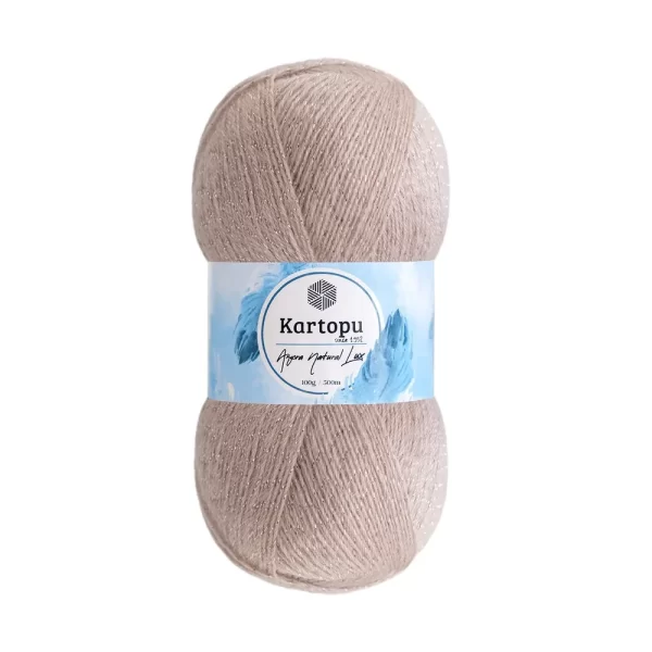 Kartopu Angora Natural Lux Simli: Yünün sıcaklığı, simin ışıltısıyla buluşuyor. Özel tasarım, el örgülerinize lüks ve zarafet katıyor. 🌟🧶