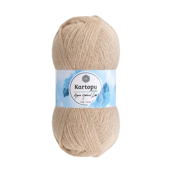 Kartopu Angora Natural Lux Simli: Yünün sıcaklığı, simin ışıltısıyla buluşuyor. Özel tasarım, el örgülerinize lüks ve zarafet katıyor. 🌟🧶