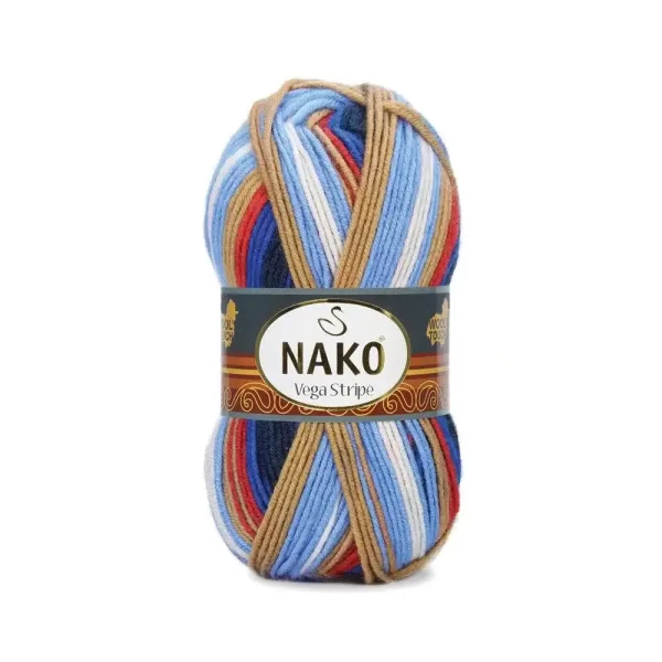 Nako Vega Stripe Batik: Renk cümbüşü ve dokunaklı yumuşaklık bir araya geliyor. Hırka, kazak, atkı ve daha fazlası için ideal. Yaratıcılığınıza renk katın
