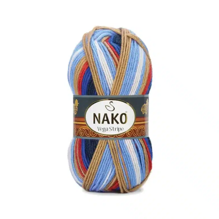 Nako Vega Stripe Batik: Renk cümbüşü ve dokunaklı yumuşaklık bir araya geliyor. Hırka, kazak, atkı ve daha fazlası için ideal. Yaratıcılığınıza renk katın