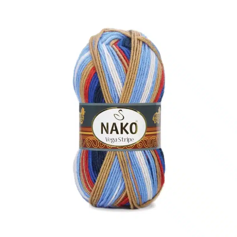 Nako Vega Stripe Batik: Renk cümbüşü ve dokunaklı yumuşaklık bir araya geliyor. Hırka, kazak, atkı ve daha fazlası için ideal. Yaratıcılığınıza renk katın