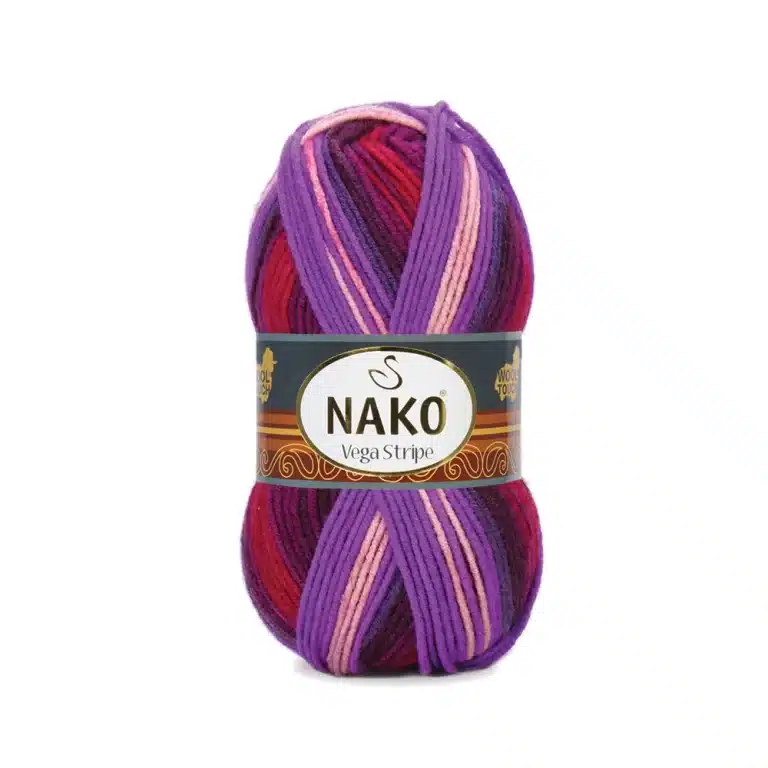 Nako Vega Stripe Batik: Renk cümbüşü ve dokunaklı yumuşaklık bir araya geliyor. Hırka, kazak, atkı ve daha fazlası için ideal. Yaratıcılığınıza renk katın