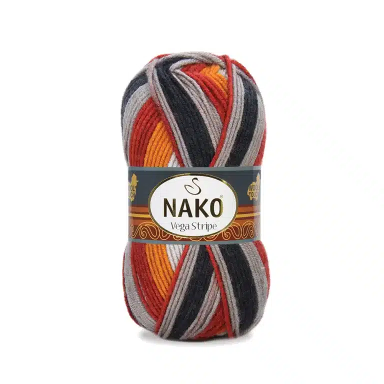 Nako Vega Stripe Batik: Renk cümbüşü ve dokunaklı yumuşaklık bir araya geliyor. Hırka, kazak, atkı ve daha fazlası için ideal. Yaratıcılığınıza renk katın