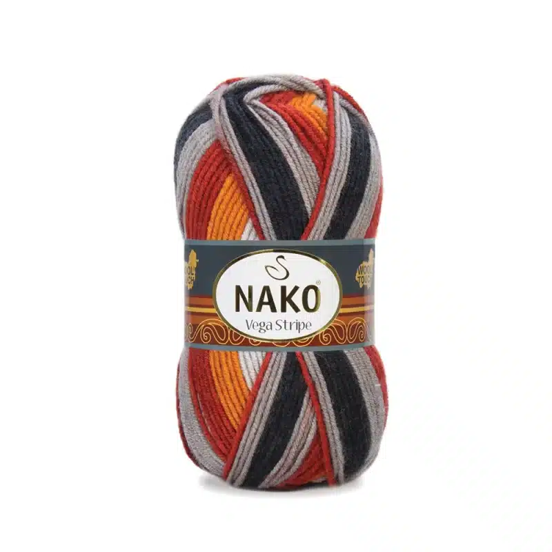 Nako Vega Stripe Batik: Renk cümbüşü ve dokunaklı yumuşaklık bir araya geliyor. Hırka, kazak, atkı ve daha fazlası için ideal. Yaratıcılığınıza renk katın