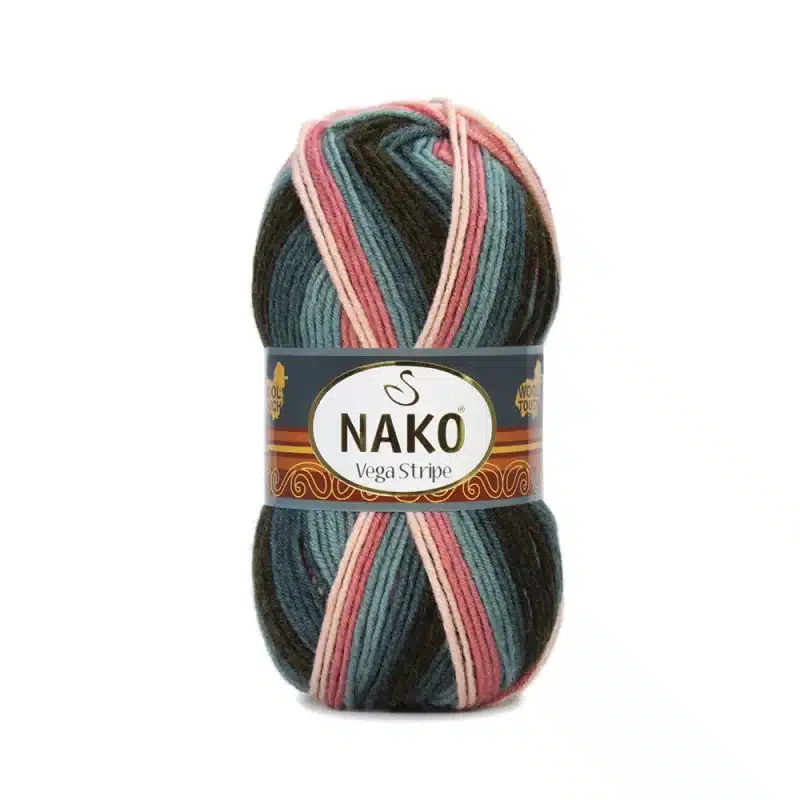 Nako Vega Stripe Batik: Renk cümbüşü ve dokunaklı yumuşaklık bir araya geliyor. Hırka, kazak, atkı ve daha fazlası için ideal. Yaratıcılığınıza renk katın