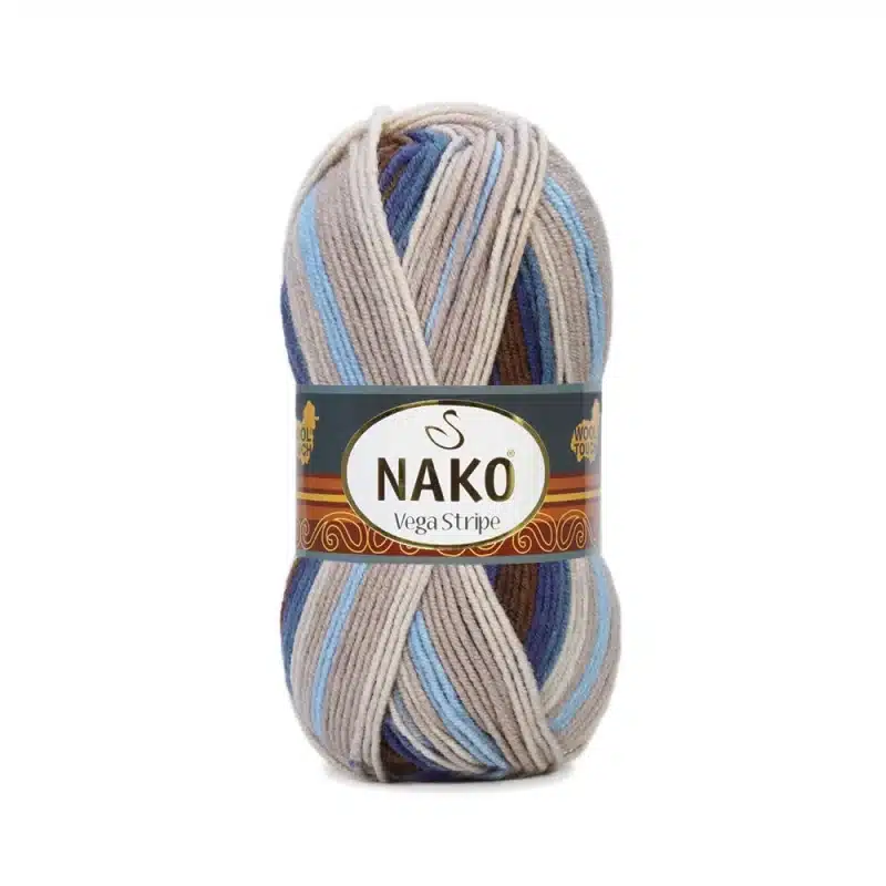 Nako Vega Stripe Batik: Renk cümbüşü ve dokunaklı yumuşaklık bir araya geliyor. Hırka, kazak, atkı ve daha fazlası için ideal. Yaratıcılığınıza renk katın