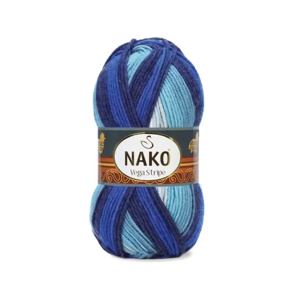 Nako Vega Stripe Batik: Renk cümbüşü ve dokunaklı yumuşaklık bir araya geliyor. Hırka, kazak, atkı ve daha fazlası için ideal. Yaratıcılığınıza renk katın