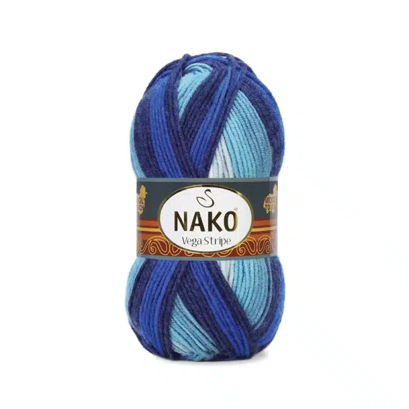 Nako Vega Stripe Batik: Renk cümbüşü ve dokunaklı yumuşaklık bir araya geliyor. Hırka, kazak, atkı ve daha fazlası için ideal. Yaratıcılığınıza renk katın