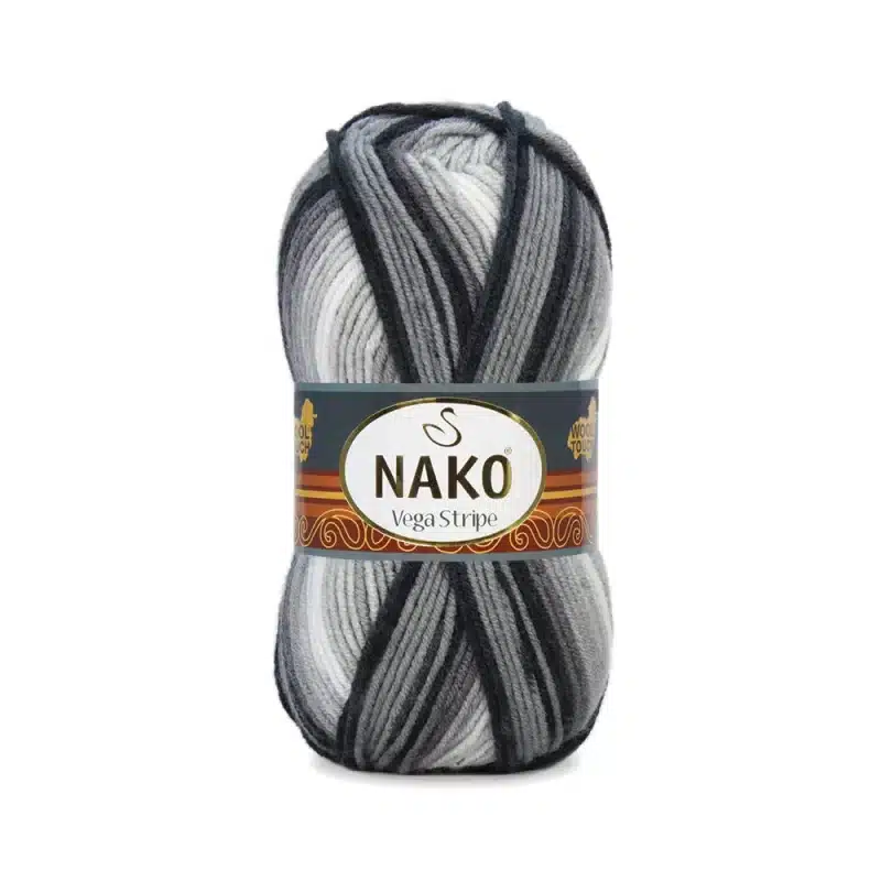 Nako Vega Stripe Batik: Renk cümbüşü ve dokunaklı yumuşaklık bir araya geliyor. Hırka, kazak, atkı ve daha fazlası için ideal. Yaratıcılığınıza renk katın
