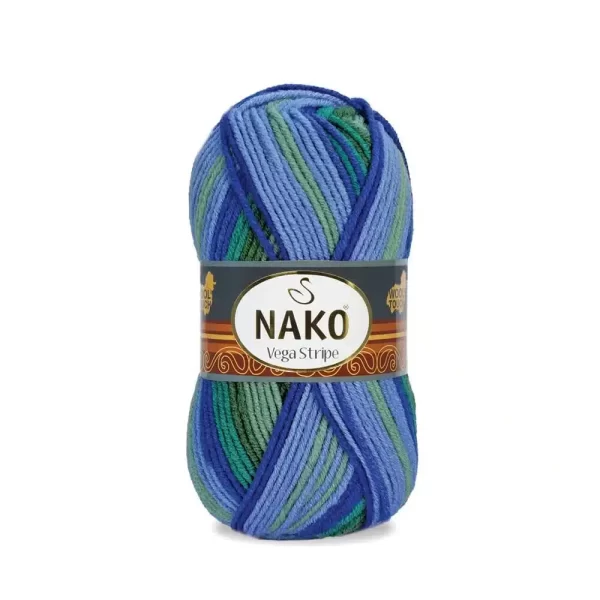 Nako Vega Stripe Batik: Renk cümbüşü ve dokunaklı yumuşaklık bir araya geliyor. Hırka, kazak, atkı ve daha fazlası için ideal. Yaratıcılığınıza renk katın
