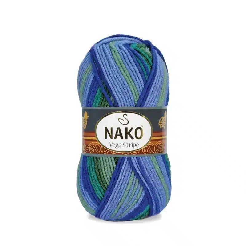 Nako Vega Stripe Batik: Renk cümbüşü ve dokunaklı yumuşaklık bir araya geliyor. Hırka, kazak, atkı ve daha fazlası için ideal. Yaratıcılığınıza renk katın