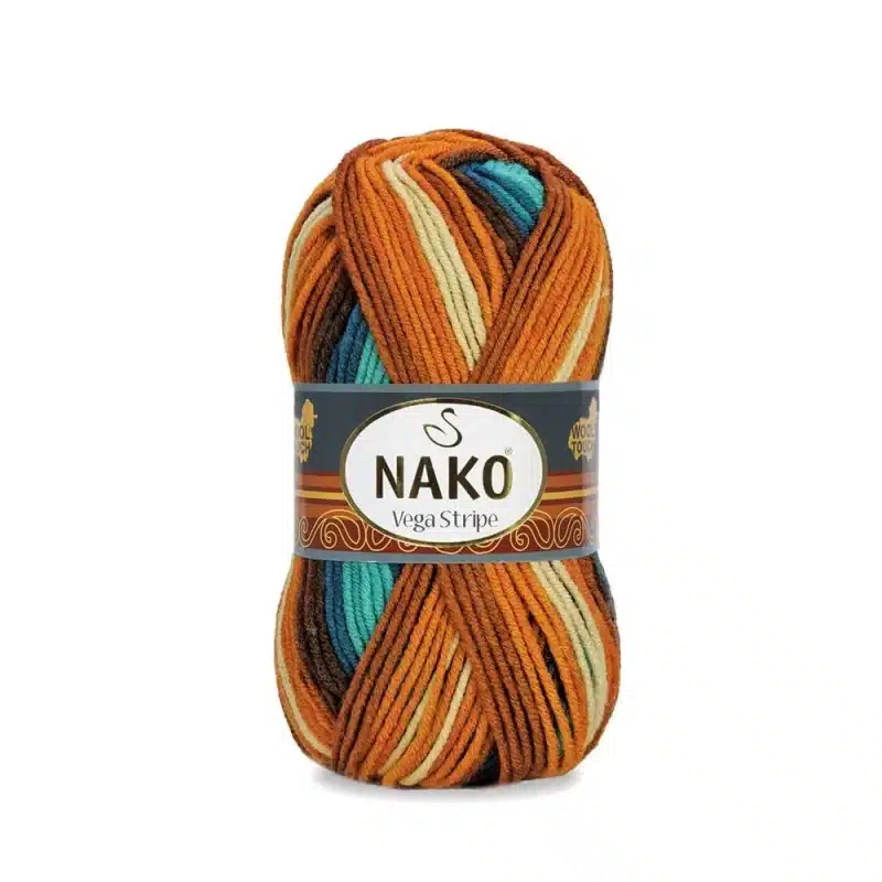 Nako Vega Stripe Batik: Renk cümbüşü ve dokunaklı yumuşaklık bir araya geliyor. Hırka, kazak, atkı ve daha fazlası için ideal. Yaratıcılığınıza renk katın