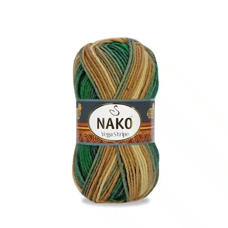 Nako Vega Stripe Batik: Renk cümbüşü ve dokunaklı yumuşaklık bir araya geliyor. Hırka, kazak, atkı ve daha fazlası için ideal. Yaratıcılığınıza renk katın