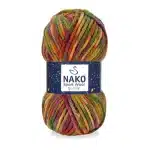 Nako Sportwool Şenlik İpliği - 12 farklı renk seçeneğiyle özgün tasarımlarınıza renk katın. Atkı, bere ve hırka projelerinizde kullanabileceğiniz sıcak ve yumuşak örgü ipliği