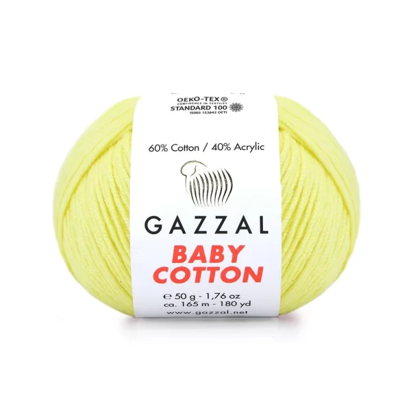 Gazzal Baby Cotton ile renklerin büyülü dünyasına adım atın. Yumuşak dokusu ve çeşitli renkleriyle her örgüye zarafet katın, özgünlüğünüzü ön plana çıkarın