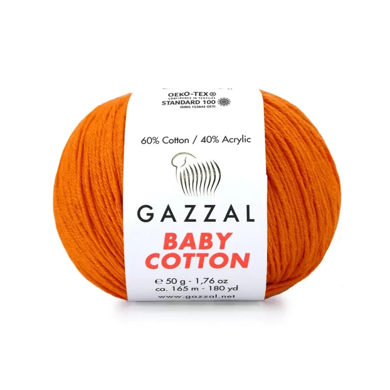Gazzal Baby Cotton ile renklerin büyülü dünyasına adım atın. Yumuşak dokusu ve çeşitli renkleriyle her örgüye zarafet katın, özgünlüğünüzü ön plana çıkarın