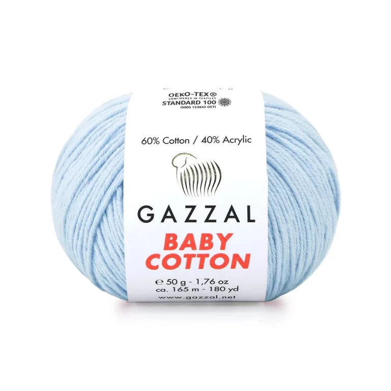 Gazzal Baby Cotton ile renklerin büyülü dünyasına adım atın. Yumuşak dokusu ve çeşitli renkleriyle her örgüye zarafet katın, özgünlüğünüzü ön plana çıkarın
